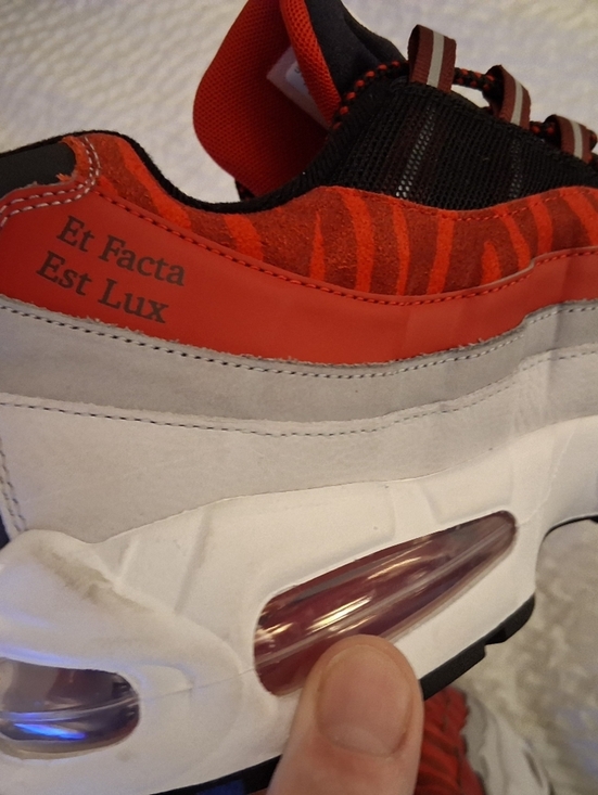 Nike Air Max 95 Morehead St Red & Black Athletic Sneakers with \'M 1897\' Patch main image 8